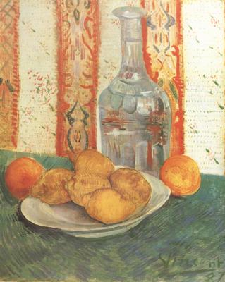 Vincent Van Gogh Still life with Decanter and Lemons on a Plate (nn04) China oil painting art